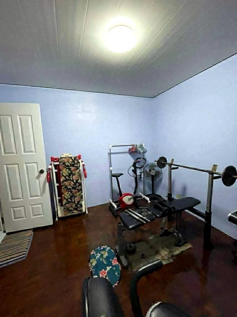 Room converted into gym